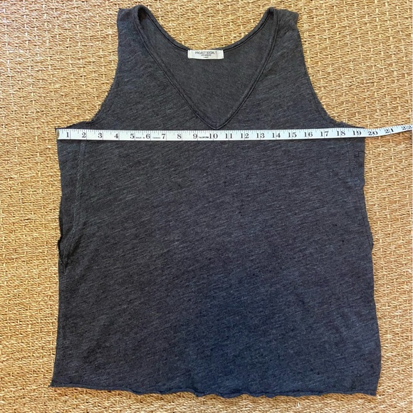 Project Social T Textured V-Neck Tank -- Vintage Black - Picture 8 of 9